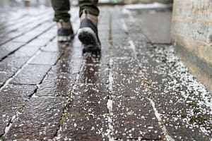 Snow Ice Melt | uneven concrete repair with slab jacking in Maryland