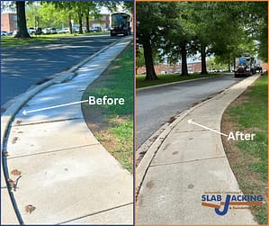 Kenwood Highschool Sidewalk Before And After 3 | Parkville, MD