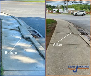Kenwood Highschool Sidewalk Before And After 1