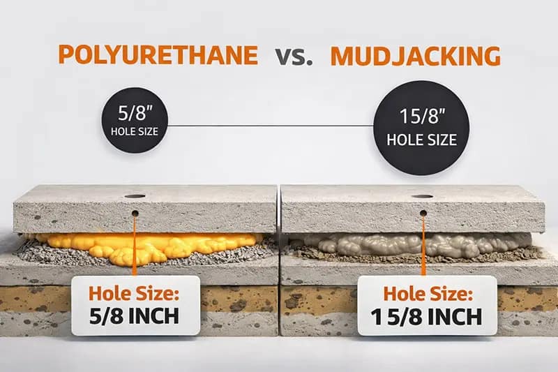 Poly Leveling vs Mudjacking