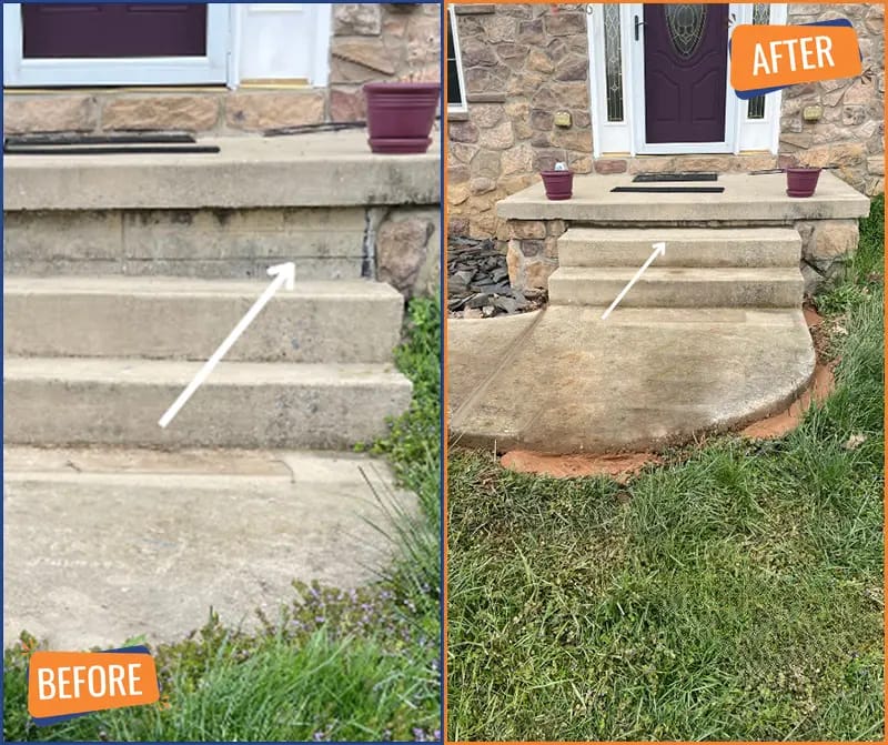 Steps leveling Company in Maryland
